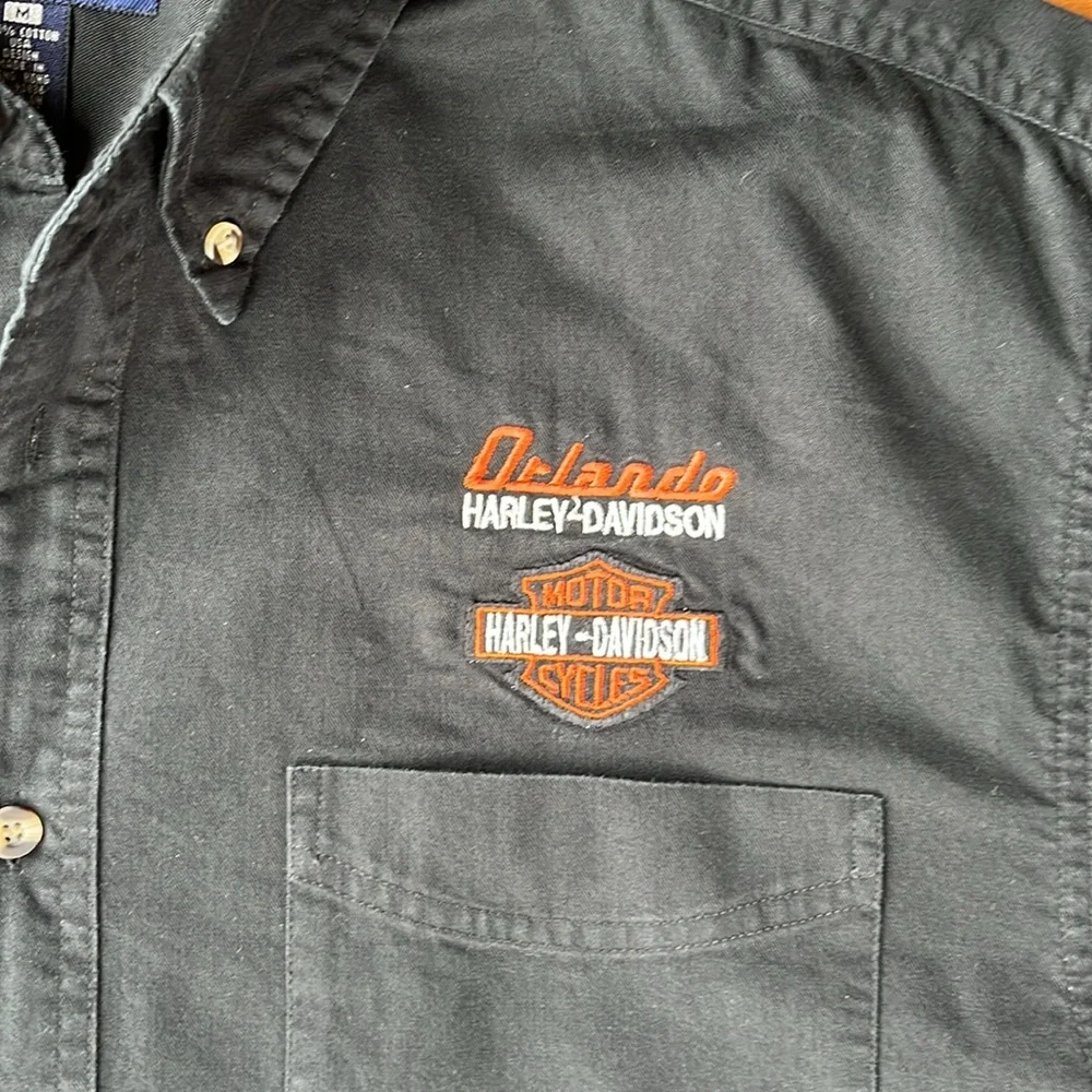 Harley-Davidson Orlando Short Sleeve Button Down Shirt - Sz M